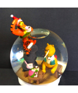 Disney Snow Globe Winnie the Pooh Tigger Hallmark 2014 Piglet Very Merry... - $66.88 CAD