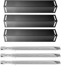 Grill Replacement Porcelain Steel Heat Plate Shield Stainless Steel 3 Pack NEW - £42.31 GBP