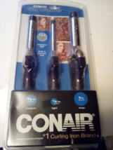 Conair Supreme Curling Iron Combo Pack 1/2&quot; 3/4&quot; 1&quot; New SEALED Package - £13.68 GBP