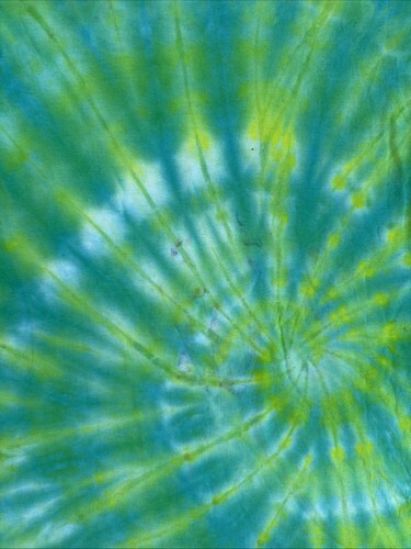 NEW Gilden Men’s Lime Green Blue Spiral Ice Tie Dye Short Sleeve Shirt Medium Item image 6