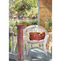 Toland Home Garden 109843 Watercolor Wicker 28 x 40 Inch Decorative, House Flag  - £25.53 GBP