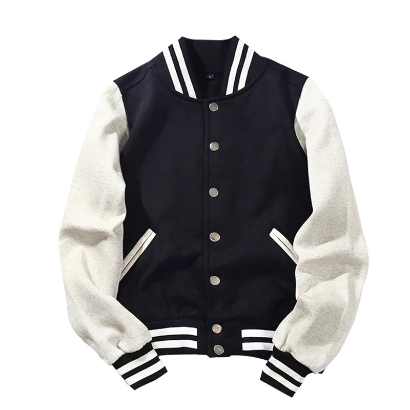 Sporting 2021 Man Boys Baseball Jackets Couple Clothes Autumn Single Breasted Pa - £54.26 GBP