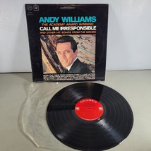 Andy Williams Vinyl LP Record The Academy Award Winning Call Me Irresponsible - £5.56 GBP