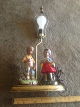 Vintage Atlantic Mold Ceramic  Figures &amp; Lamp  Light - £38.20 GBP