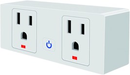 Dual Ac Output Xenon Wi-Fi Smart Plug That Is 10A White And, And Ifttt T... - £32.98 GBP