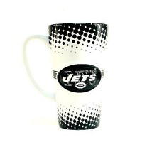 NFL New York Jets Football Official Merch 16oz Sculpted Coffee Latte Cup Mug - £14.91 GBP