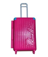 Barbie Pink Travel Suitcase Luggage, Opens, With Retractable Handle Acce... - $181.35 MXN