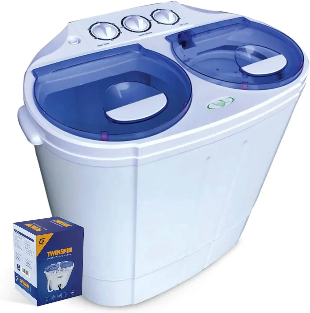 Garatic Portable Compact Mini Twin Tub Washing Machine w/Wash and Spin C... - $230.80