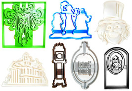 The Haunted Mansion Movie Characters Logo Set Of 7 Cookie Cutters USA PR1168 - £15.22 GBP