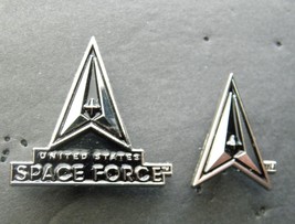 US Space Force USSF Emblem Lapel Pin Set of 2 Pins 1.25 and 3/4 x 7/8 inches - $9.44