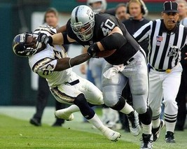 Jon Ritchie 8X10 Photo Oakland Raiders Football Picture Nfl Game Action - £3.88 GBP