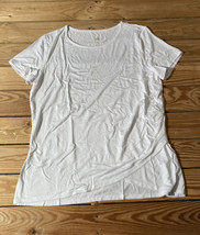 belle by kim gravel NWOT Women’s tulip hem short sleeve t Shirt size S white S3 - £10.01 GBP