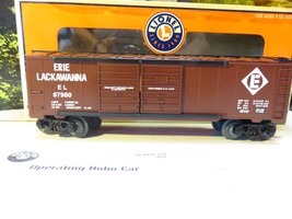 LIONEL TRAINS - 26787 ERIE LACKAWANNA JUMPING HOBO BOXCAR- NEW- 0/027 --... - £35.82 GBP