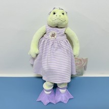 Bunnies by the Bay Lillies Lily Mae Leap Purple Striped Dress Stuffed Animal Toy - £22.93 GBP