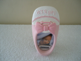 &quot; NWOT &quot; Malden &quot; Its A Girl &quot; Baby Shoe Shaped Pic Frame &quot; BEAUTIFUL GI... - £11.72 GBP