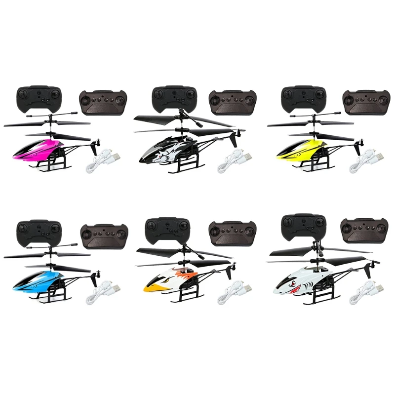 2 Channel Mini USB RC Helicopter Remote Control Aircraft Drone Model with Light - £15.93 GBP+