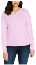 Buffalo Womens Long Sleeve Crew Neck Top Size XX-Large Color Lavender - £19.39 GBP