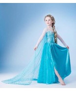 Kids Elsa Dress, Elsa Costume, Elsa Cosplay Halloween Costume for Girls - £7.78 GBP