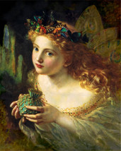 Giclee Sophie Gengembre Anderson Fairy Fine Art  Canvas Print 18&#39;&#39;x24&#39;&#39; Painting - £13.44 GBP