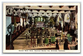 Cloister Music Room  Mission Inn Riverside California CA UNP WB Postcard... - £2.30 GBP