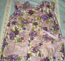 Apron (Color Floral) Smock Style - $7.95