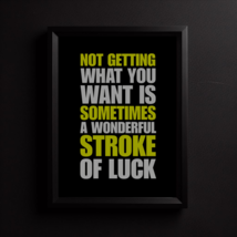 Life Quotes Luck Wall Art Luck Poster Inspirational Poster Home Art Offi... - £3.98 GBP