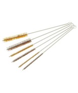 12&quot; Long rOund 6 Wire Brush SET SpIrAL 3 Brass+3 Stainless Tube Pipe 1/4... - $573.97 MXN