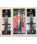 CoverGirl Brow Fill &amp; Define Pencils 500 Black &amp; Maybelline Great Lash M... - £8.97 GBP