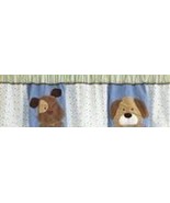 CARTER&#39;S Puppies Puppy Paws Paw Prints Blue, Brown, Beige Green White VA... - $9.99