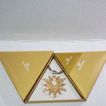 Swarovski 2011 Annual Edition LARGE GOLD Star/Snowflake/Christmas Ornament w/box - $88.48