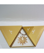 Swarovski 2011 Annual Edition LARGE GOLD Star/Snowflake/Christmas Ornament w/box - £69.10 GBP