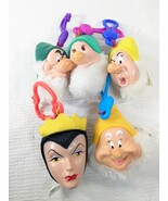 Vintage McDonald&#39;s Happy Meal Toy Snow White Clips Backpack Plush Key Ch... - £7.48 GBP