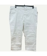 Lucky Brand Women&#39;s Plus Size High-Rise Curvy Fit Emma Crop Pants, White... - $35.15 CAD