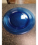 Antique Hazel Atlas Moderntone Blue Depression Cobalt Glass Plate 10 5/8... - $29.69