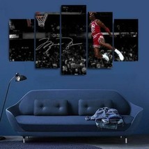 Michael Jordan Dunk Air Five Piece No Frame Canvas Print Home Decor Wall Art 5 - £24.13 GBP+