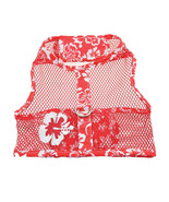Cool Mesh Red Hawaiian Hibiscus Harness and Matching Leash Sizes XS-L - $372.61 MXN