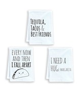 Funny Dish Towels, Fiesta Theme Set Of 3, Funny Kitchen Towels, Flour Sa... - $59.99