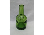 Vintage MCM Green Glass Tiny Bottle 3&quot; W70 - $21.77