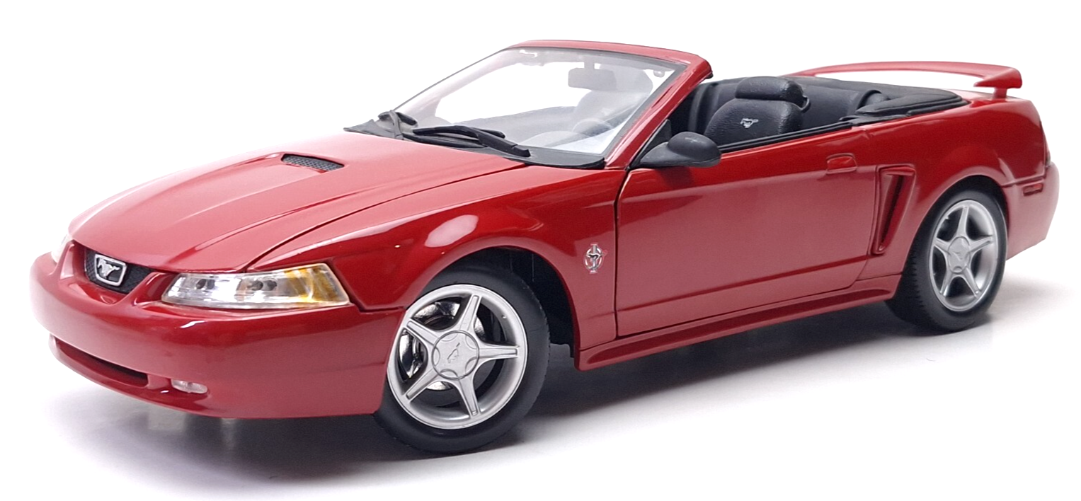 1999 Ford Mustang Convertible GT Diecast Car 1/18 Maisto Red - $39.67