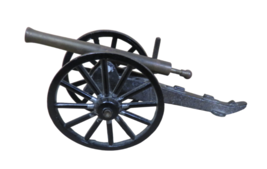 Vintage Brass Toy Cannon Japan - Spring Works - 4.5" - $19.75