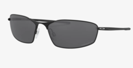 Oakley Men&#39;s 004141 Whisker Oval Sunglasses Satin Black / Prizm Black Polarized  - £156.58 GBP