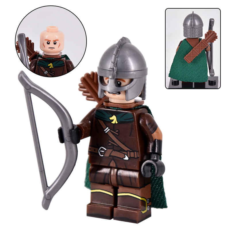 LOTR Mounted Rohan Royal Guards Archers Infantry Army 22 Minifigures ...