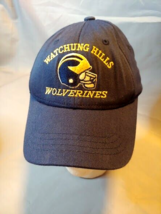 Watchung Hills NJ Wolverines Football Cap Hat Youth Flex fit Blue - £13.74 GBP