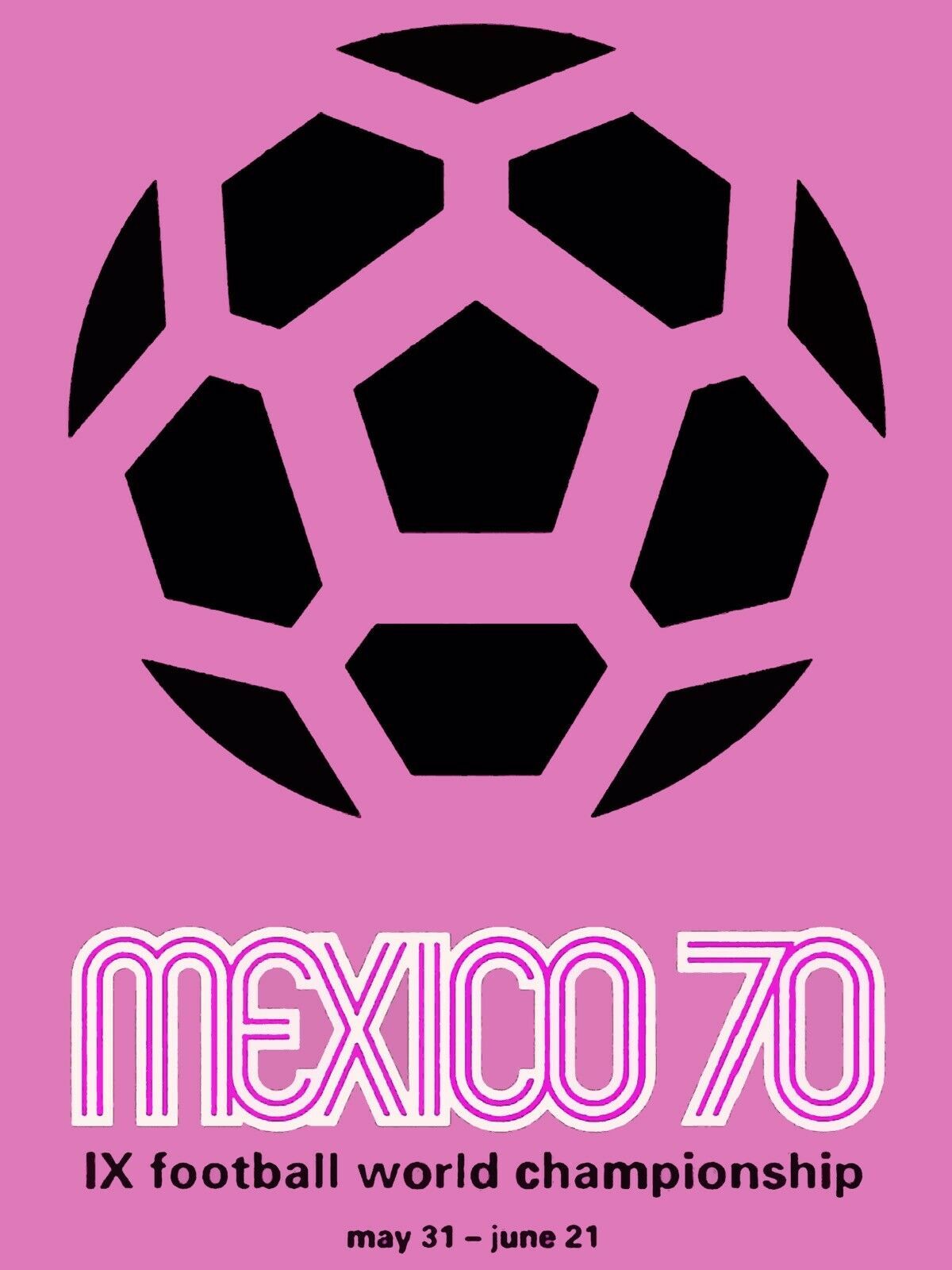 Wall Decor Poster.Interior home.Room design.Soccer World Cup 1970 Mexico.11548