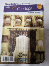 5696 Simplicity Home Decorating Can Tops Window Treatments - $11.87