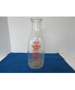 Edgewood Dairy Lakewood New Jersey Glass Quart Bottle Thatcher Glass - $9.85