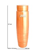 Prisha India Craft Copper Bottle with Grip New Stylish Design, Capacity ... - £27.34 GBP