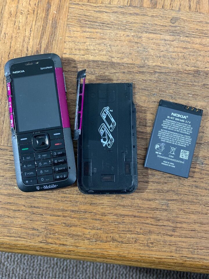 Nokia XpressMusic 5310 - Black and Purple (T-Mobile) Cellular Phone For ... - $126.13