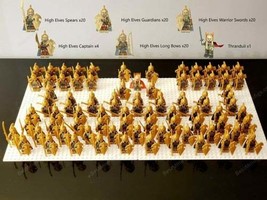 85pcs The Hobbit Battle The Mirkwood Elf Army Thranduil High Elves Minif... - £109.63 GBP