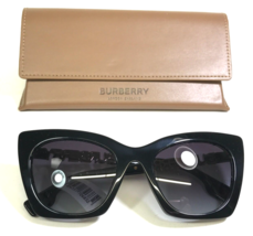Burberry Sunglasses B4372-U MARIANNE 3001/8G Thick Rim Black Gold Spellout 140 - £131.41 GBP